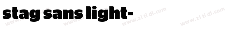 stag sans light字体转换